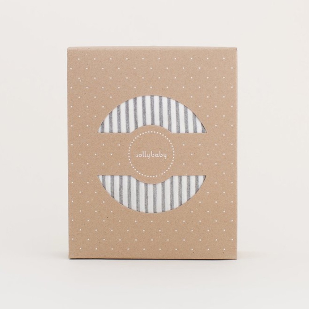 Solly Baby Wrap Natural & Grey Stripe